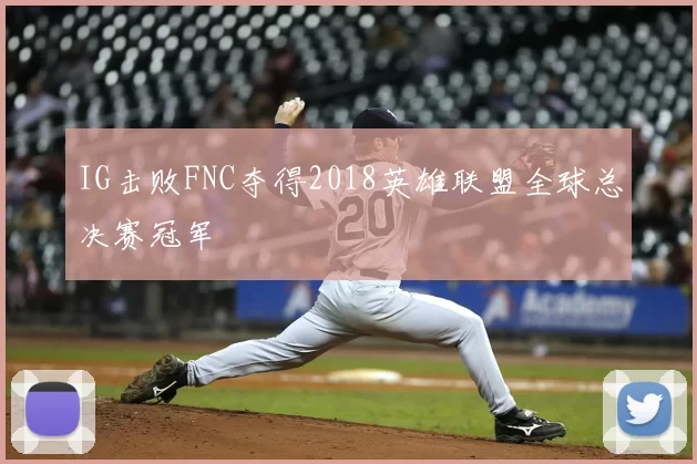 IG击败FNC夺得2018英雄联盟全球总决赛冠军